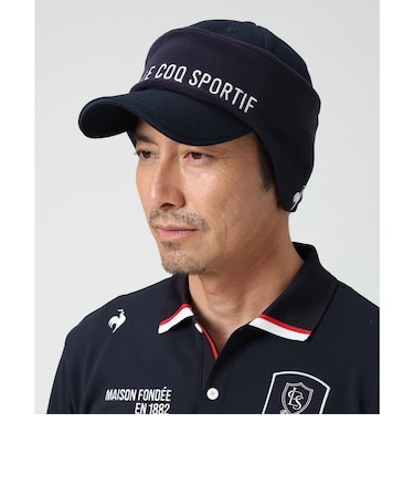 耳当て付きキャップ