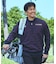 【武井壮着用】防風裏地付きヘリンボンハーフジップセーター