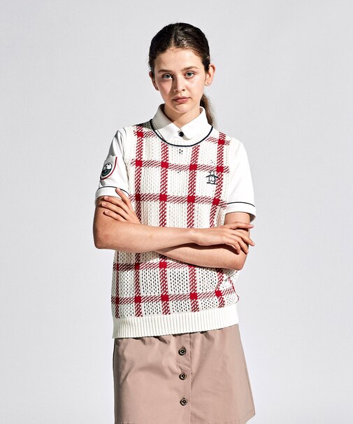 「SEASON COLLECTION」KINLOCH ANDERSONチェックニットベスト