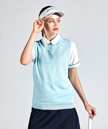 『SEASON COLLECTION』ロゴジャカードニットベスト