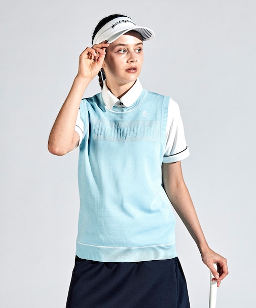 『SEASON COLLECTION』ロゴジャカードニットベスト