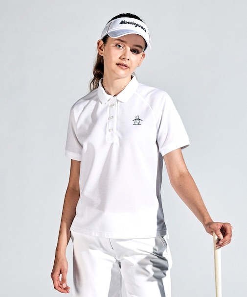 「STANDARD COLLECTION」10 YEARS POLO SHIRTS BIG LOGO ラグランスリーブ半袖シャツ