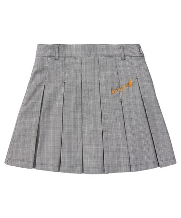 チェックプリーツスカート
