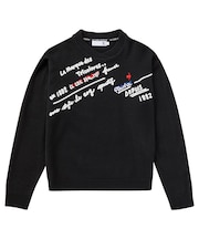 変形クルーネックセーター