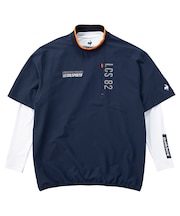 【ストレッチフォーサー】インナー付き半袖プルオーバー