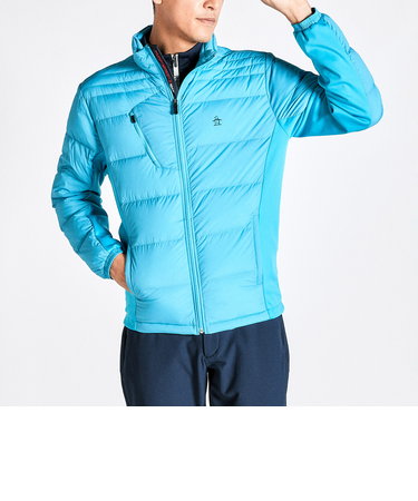 『SEASON COLLECTION』ストレッチウーブンXボンディングニットハイブリッドダウンブルゾン