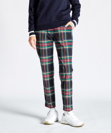 『SEASON COLLECTION』先染めタータンチェックツイルパンツ(9分丈)