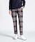 『SEASON COLLECTION』先染めタータンチェックツイルパンツ(9分丈)