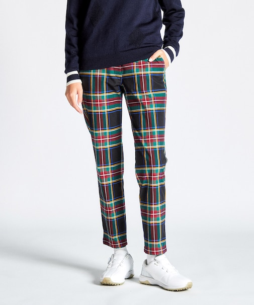 『SEASON COLLECTION』先染めタータンチェックツイルパンツ(9分丈)