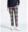 『SEASON COLLECTION』先染めタータンチェックツイルパンツ(9分丈)