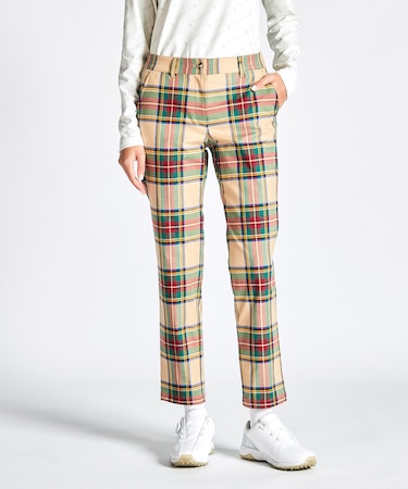 『SEASON COLLECTION』先染めタータンチェックツイルパンツ(9分丈)