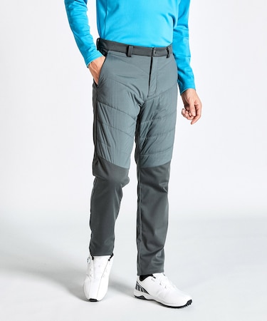 『SEASON COLLECTION』ストレッチウーブンXボンディングニットハイブリッド中綿パンツ