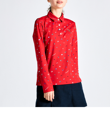 『SEASON COLLECTION』SUNSCREENストレッチ長袖台衿シャツ
