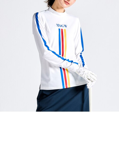 『SEASON COLLECTION』ストレッチモックネック長袖シャツ