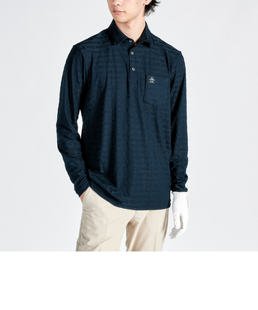 『SEASON COLLECTION』ロゴジャカードテーラーカラー長袖シャツ