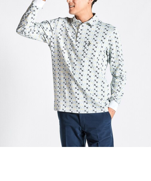 『SEASON COLLECTION』ヒートナビ総柄プリント長袖シャツ