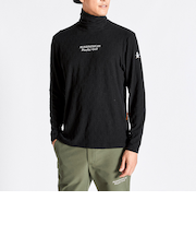 『ENVOY』ストレッチ起毛ベアジャカードタートルネックシャツ