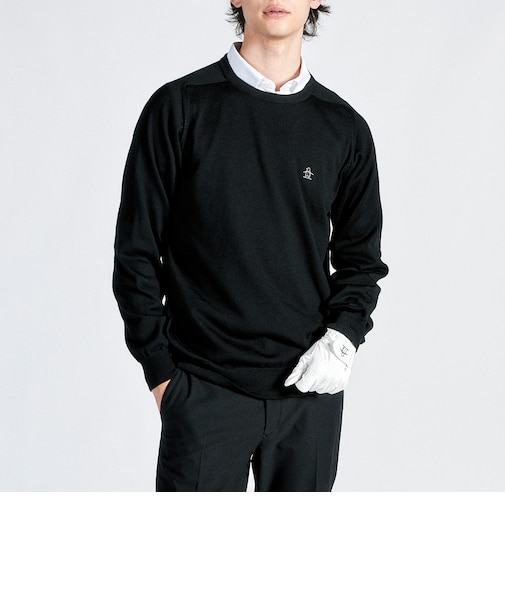 『STANDARD COLLECTION』シーアイランドコットンサドルショルダークルーネックセーター