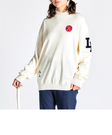 『SEASON COLLECTION』吸湿発熱ワッペンセーター