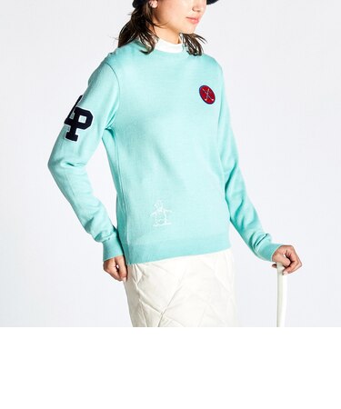 『SEASON COLLECTION』吸湿発熱ワッペンセーター