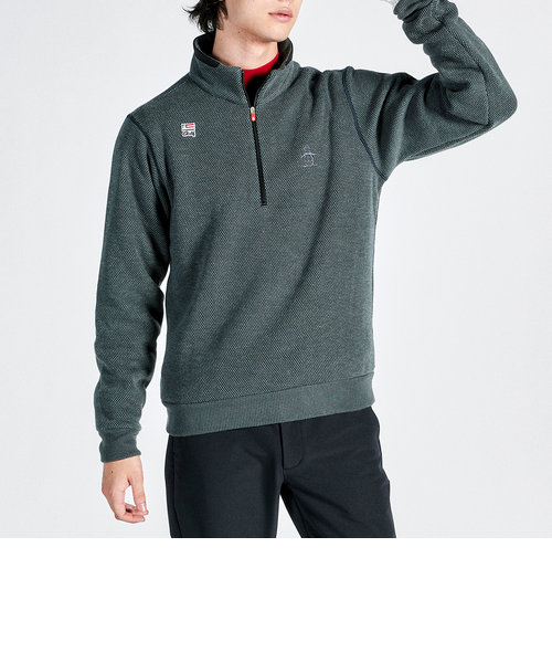 SEASON COLLECTION』吸湿発熱裏起毛カットソーハーフジッププル