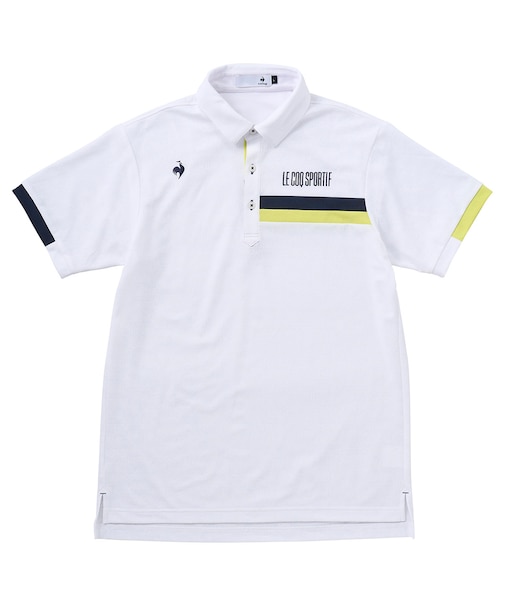 メッシュ小柄ジャガード半袖シャツ