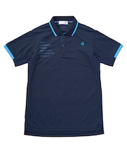 部分メッシュ　ベーシックデザイン半袖ポロシャツ