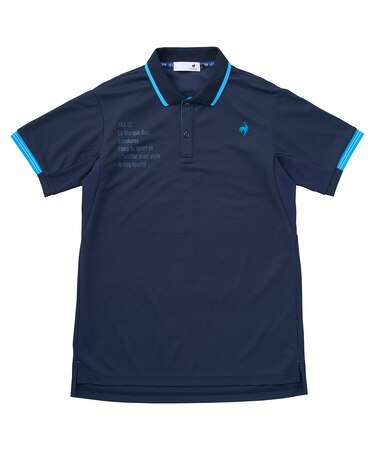 部分メッシュ　ベーシックデザイン半袖ポロシャツ