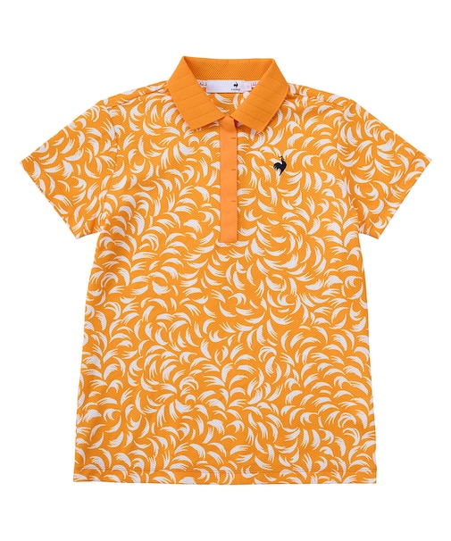 （Aラインシルエット）ルースター柄半袖シャツ