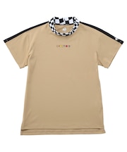 （ワイドフィット）モックネック半袖シャツ