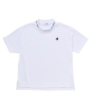 （ワイドシルエット）モックネック半袖シャツ