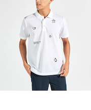 『SEASON』70周年記念 アーカイブペンギン飛び刺繍 半袖ポロシャツ