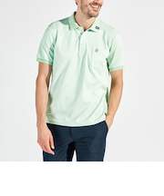 『SEASON』サンスクリーンドット鹿の子半袖ポロシャツ