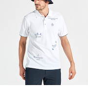 『SEASON』サンスクリーンフィラシス飛び刺繍半袖ポロシャツ