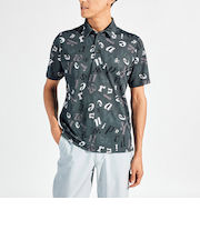 『SEASON』サンスクリーンマルチロゴプリント半袖ポロシャツ