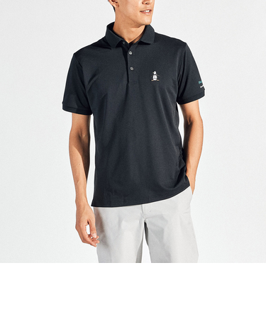 『SEASON』サンスクリーン鹿の子ワンポイント刺繍 半袖ポロシャツ