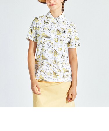 『SEASON COLLECTION』SUNSCREEN フィラシス鹿子リゾートプリント半袖シャツ