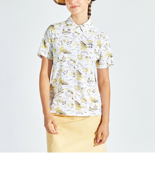 『SEASON COLLECTION』SUNSCREEN フィラシス鹿子リゾートプリント半袖シャツ