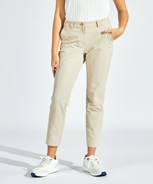 『STANDARD COLLECTION』360° Series ストレッチカルゼパンツ　9分丈