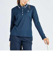 『STANDARD COLLECTION』SUNSCREEN フィラシス鹿子長袖ポロシャツ