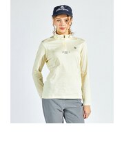 フラッグジャカードスタンドジップ長袖シャツ