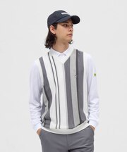 マンシングウェア MUNSINGWEAR マルチストライプニットベスト