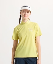 マンシングウェア MUNSINGWEAR 高通気スタンドジップ半袖シャツ