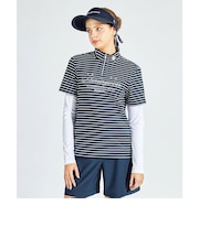 マンシングウェア MUNSINGWEAR Sunscreen NIR 袖脱着スタンドジップ半袖シャツ