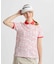 マンシングウェア MUNSINGWEAR Sunscreen NIR フィラシスロゴ総柄プリント半袖ポロシャツ