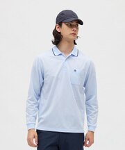 マンシングウェア MUNSINGWEAR サッカーグレンチェック長袖ポロシャツ