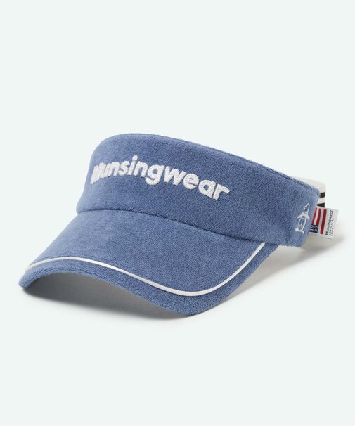 マンシングウェア MUNSINGWEAR ロゴデザインサンバイザー