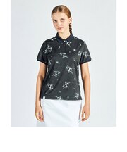 マンシングウェア MUNSINGWEAR Sunscreen NIRジャカード×ペンギン総柄プリント半袖シャツ