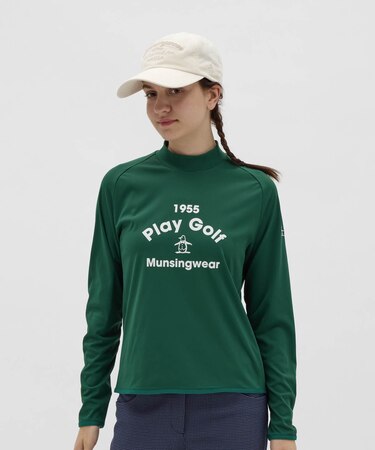 マンシングウェア MUNSINGWEAR ロゴモックネック長袖シャツ