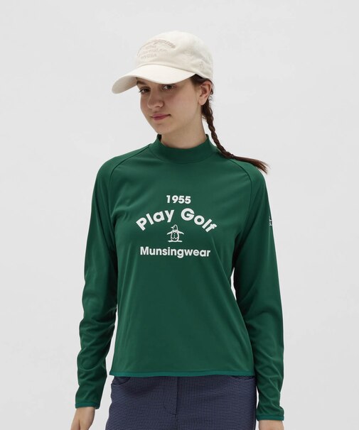 マンシングウェア MUNSINGWEAR ロゴモックネック長袖シャツ